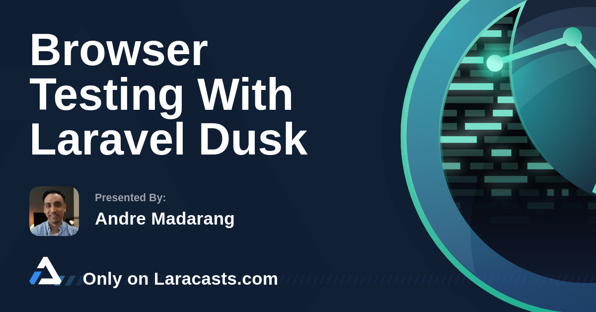تصویر بندانگشتی تست مرورگر با Laravel Dusk