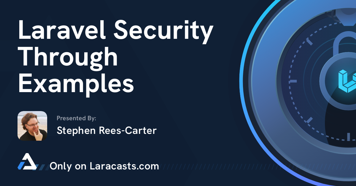 تصویر بندانگشتی امنیت Laravel با مثال